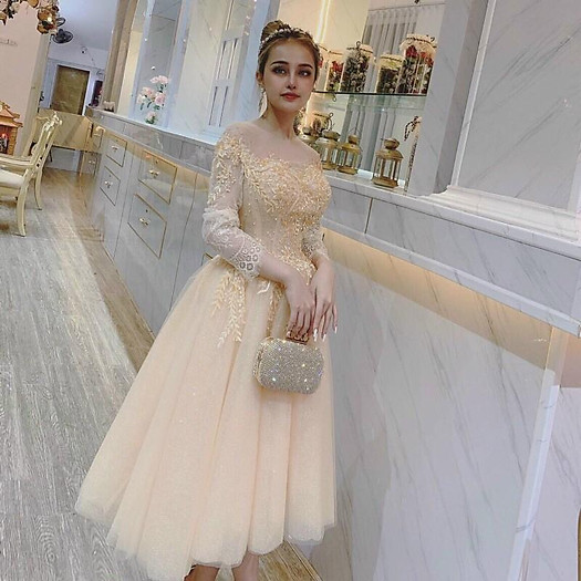 Đầm công chúa trễ vai siêu xinh