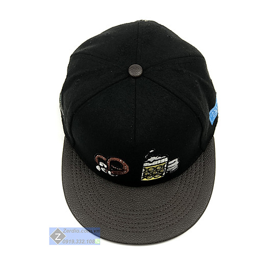 Mũ lưỡi trai Snapback hiphop cá tính màu đen đẹp cho cả nam và nữ