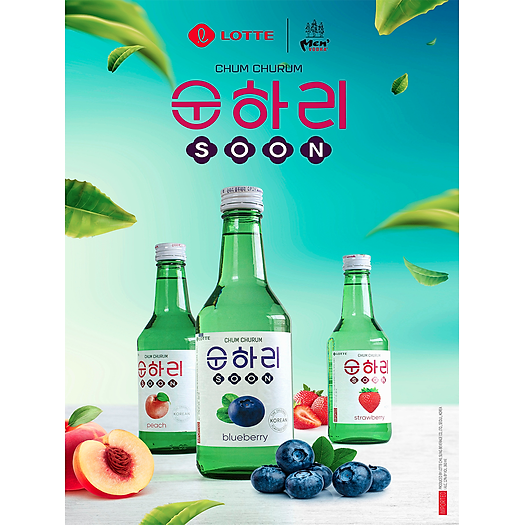 Rượu Soju Chum Churum Lotte Hàn Quốc Vị Nho 12 Chai 360ml Rượu Gạo