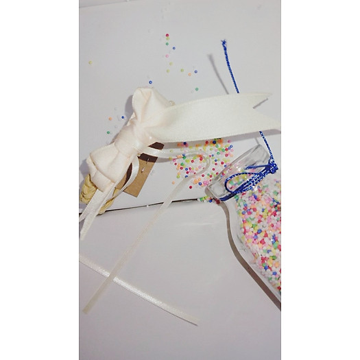 Dây cột tóc nơ trắng