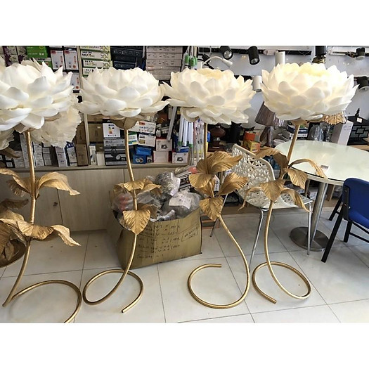 Trụ hoa giấy trang trí spa, trang trí backdrop Guydecor TH005