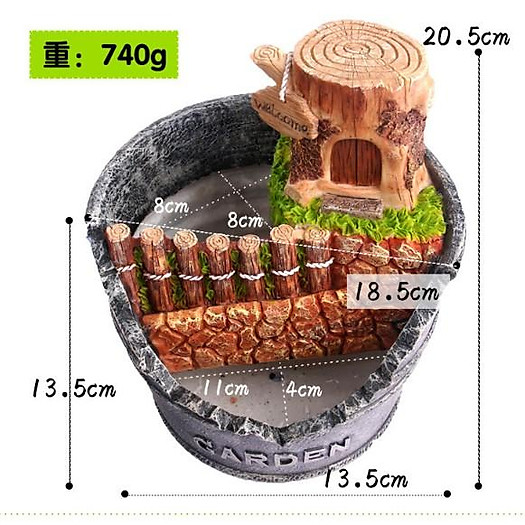KHO-HN * Chậu trồng cây cảnh, bonsai dựng tiểu cảnh DIY