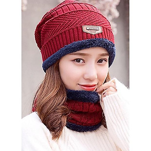 MŨ LEN NAM NỮ KÈM KHĂN CỔ HÀN QUỐC CAO CẤP HÀNG HÓT