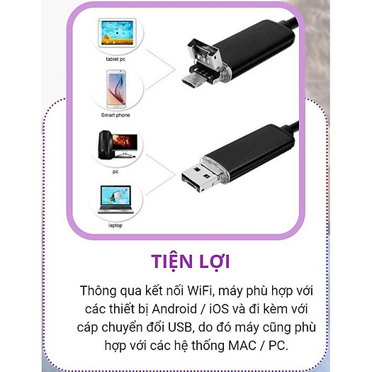 Dụng Cụ Lấy Ráy Tai Tích Hợp Camera Mini