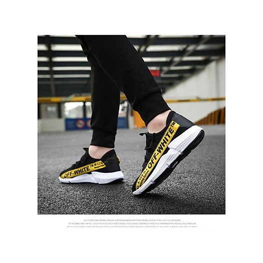 Giày Sneaker Nam Thể Thao Y8-339968Y Đen Phối Vàng