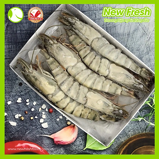 Tôm Sú Sinh Thái Nguyên Con Thịt Giòn Ngọt Giàu Omega3 Size 30-40 Con Hộp 1Kg