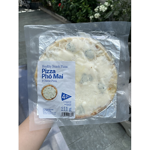 Pizza 4P's 4 loại phô mai - bánh 211g ( size 18-20 cm) - hàng đông lạnh nhập trực tiếp từ 4P's