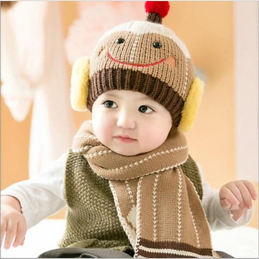 MŨ LEN VÀ KHĂN CHOÀNG CHO BÉ YÊU