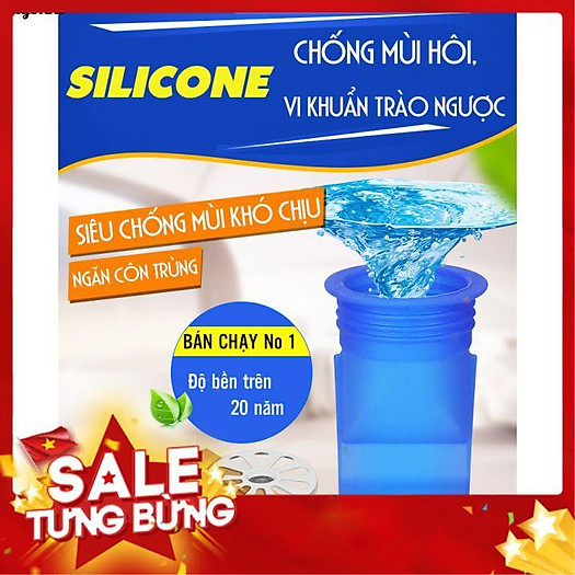silicon chống mùi hôi sàn - chỉ có phần silicon màu xanh.