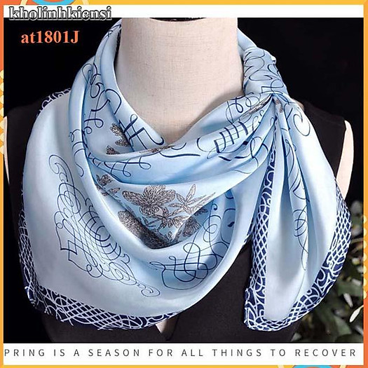 Khăn lụa vuông cao cấp- khăn choàng cổ lụa-hàng quảng châu loại 1