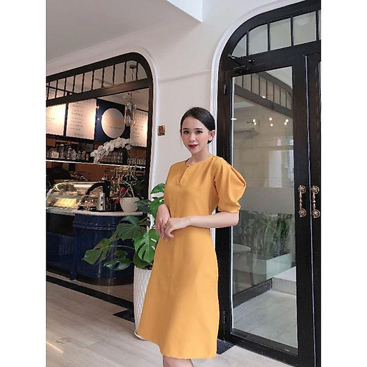 Đầm Suông Tay Phồng