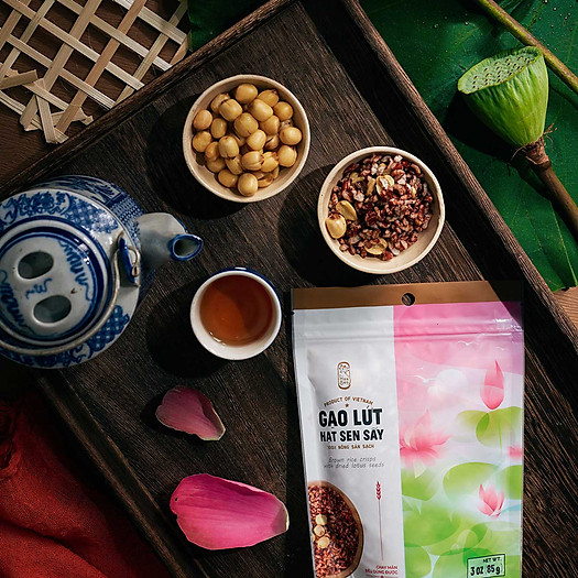 Gạo Lứt Hạt Sen Sấy Hoa Sen (Túi 85g)