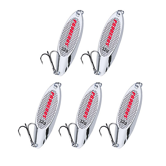 Mua 5 Pieces Fishing Spoons Lures Metal Vertical Bass Baits and