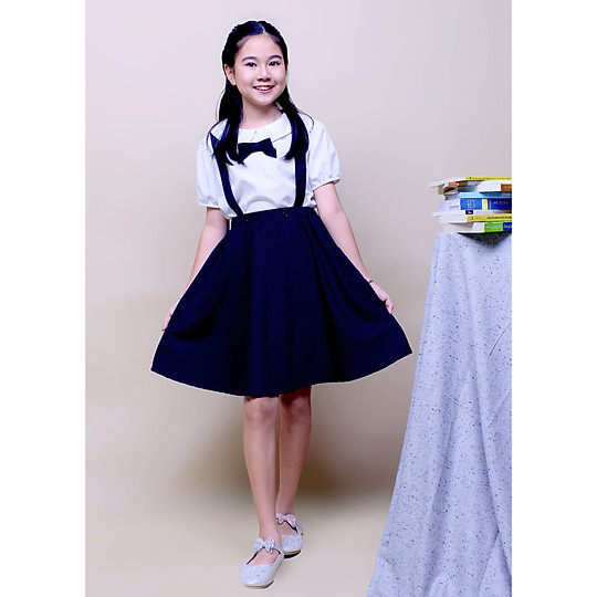 Sẵn] Set đồng phục học sinh chân váy JK caro xanh | Shopee Việt Nam