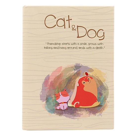 Sổ Vivaone Bìa Giấy Màu Cat & Dog M6 (10 x 14 cm) 