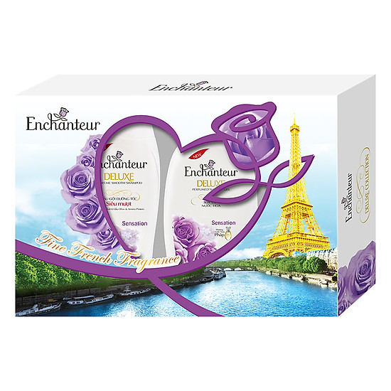 Hộp Quà Enchanteur Sensation Dầu Gội (180g) + Sữa Tắm (180g) ...