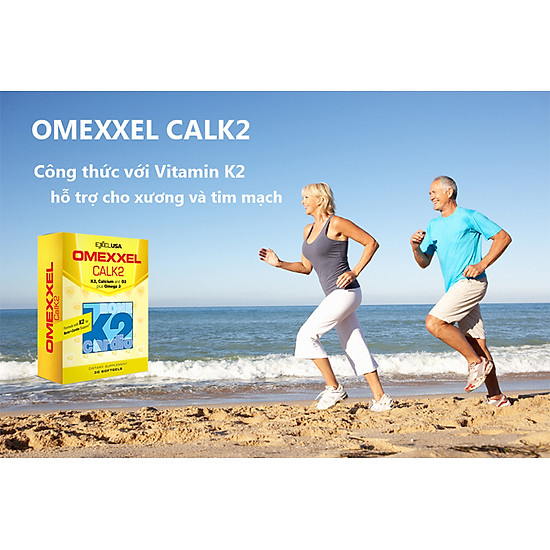 Combo 2 hộp thực phẩm chức năng viên uống bổ sung canxi omexxel calk2 hộp - ảnh sản phẩm 3