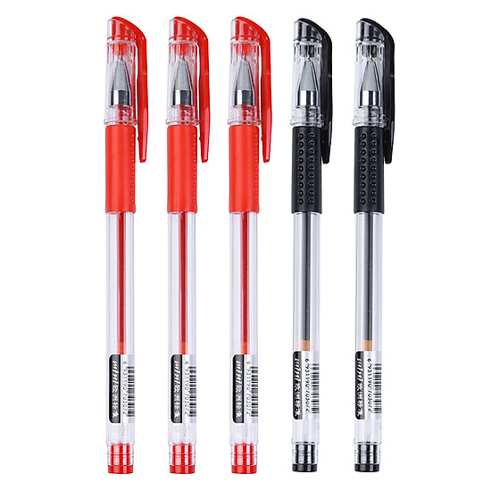 Combo 5 Bút Gel Nước Mini (0.5mm) - 3 Mực Đỏ Và 2 Mực Đen | Tiki.vn