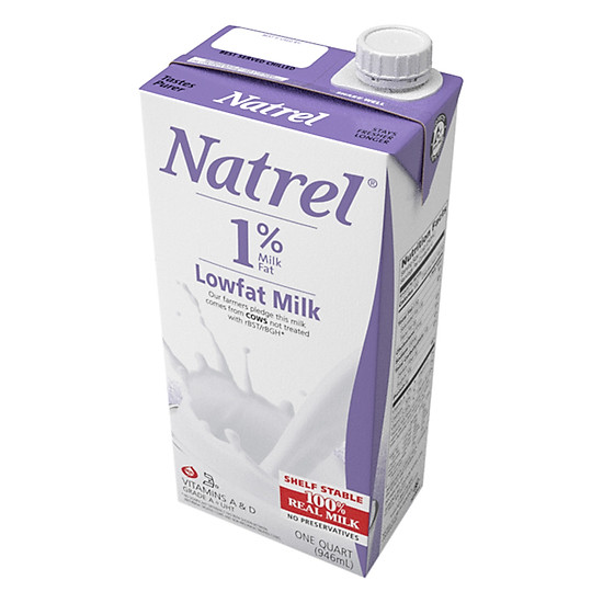 Sữa Tiệt Trùng Natrel 1% Béo Lowfat Milk (946ml) 