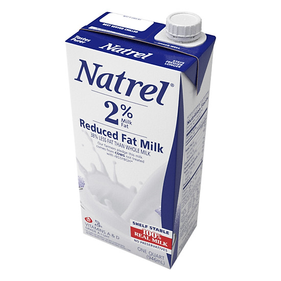 Sữa Tiệt Trùng Natrel 2% Béo Reduced Fat Milk (946ml) 