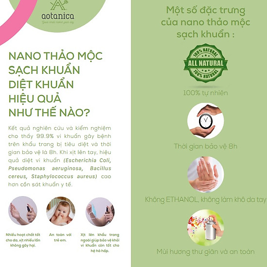 Nano thảo mộc sạch khuẩn flustop - ảnh sản phẩm 3