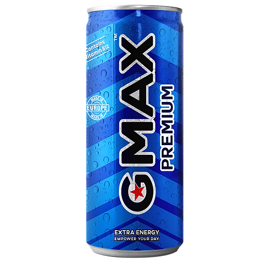 Lốc 24 lon nước tăng lực gmax energy drink premium 250ml x 24 - ảnh sản phẩm 5