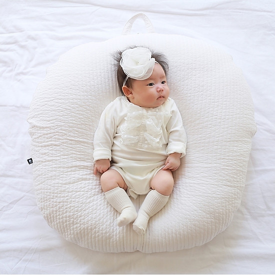 Gối chống trào ngược rototo bebe chính hãng chất liệu cotton chần bông - ảnh sản phẩm 5