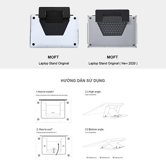 Đế nâng macbook siêu mỏng moft laptop stand air-flow - ảnh sản phẩm 6