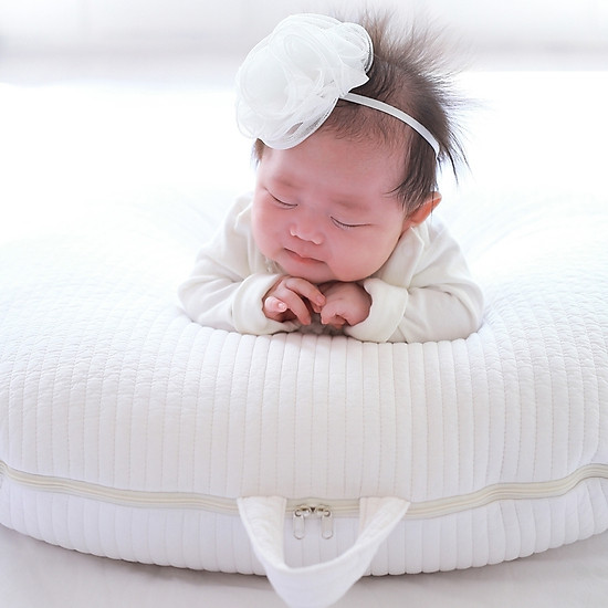 Gối chống trào ngược rototo bebe chính hãng chất liệu cotton chần bông - ảnh sản phẩm 2