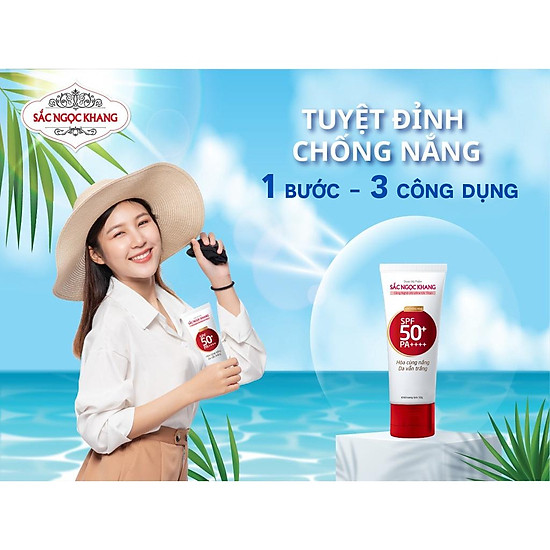 Kem chống nắng sắc ngọc khang spf50+ pa++++ 50g giúp chống nắng tối ưu và - ảnh sản phẩm 2