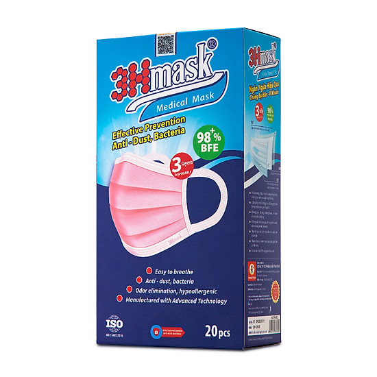 Khẩu trang y tế 3hmask quai bản 3 lớp - ảnh sản phẩm 2