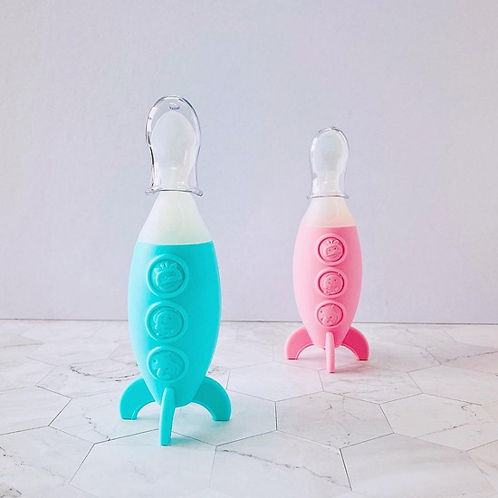 Mua Bình bóp ăn dặm silicon có thìa cho bé Marcus Marcus, từ