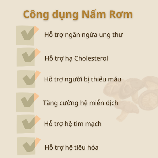 Nấm rơm sấy lạnh 50gr 100gr detoko food thơm ngon hỗ trợ hệ tiêu hóa và - ảnh sản phẩm 3