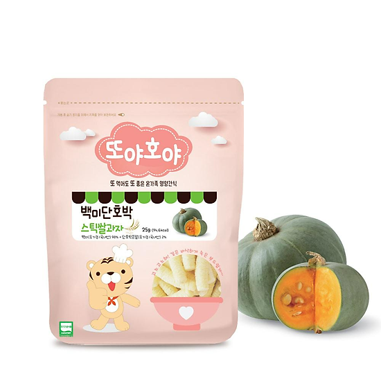 Bánh gạo que organic bí đỏ ngọt doya hoya cho cho bé từ 7 tháng tuổi - ảnh sản phẩm 1