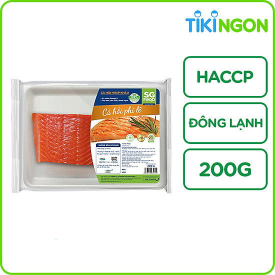 Cá hồi fillet sg food đông lạnh 200g - ảnh sản phẩm 1