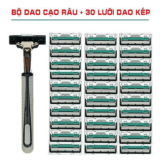 Set kem cạo râu + dao cạo  có hộp đựng và 36 lưỡi thay thế - ảnh sản phẩm 3