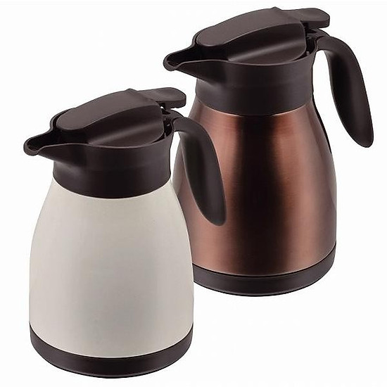 Bình nước giữ nhiệt Pearl Metal Table Pot 2 màu Trắng, Nâu - Nội địa Nhật  Bản - 1000ml - Màu Nâu | Hàng tiêu dùng nhập khẩu Shop | Tiki