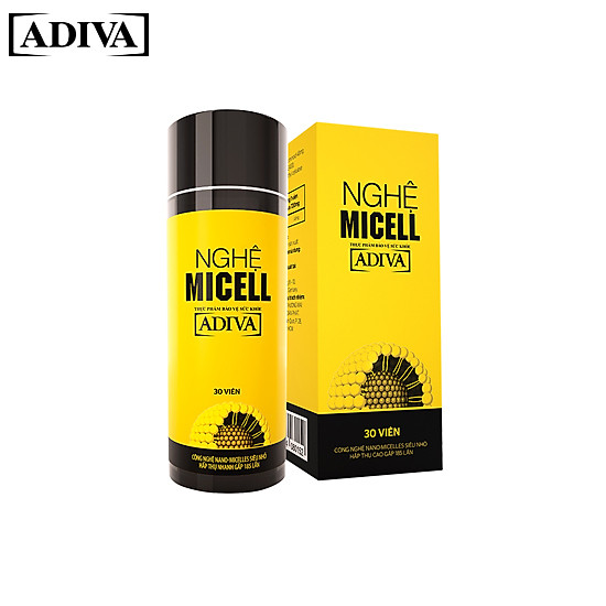 Nghệ micell adiva - thực phẩm bảo vệ sức khỏe 30 viên hộp - ảnh sản phẩm 2