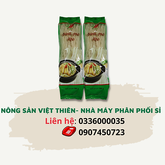 Phở khô việt thiên 300g, nhà máy sản xuất và phân phối nông sản việt thiên - ảnh sản phẩm 1