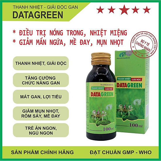 Giải độc gan datagreen 100ml - chính hãng - ảnh sản phẩm 2