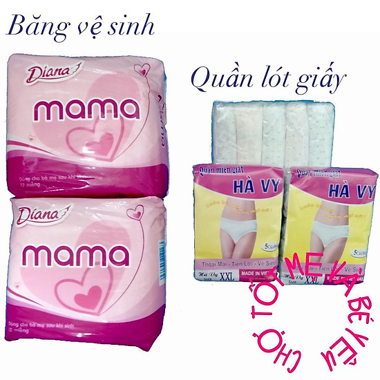 Combo 15 quần lót giấy 24 băng vệ sinh cho mẹ - ảnh sản phẩm 1