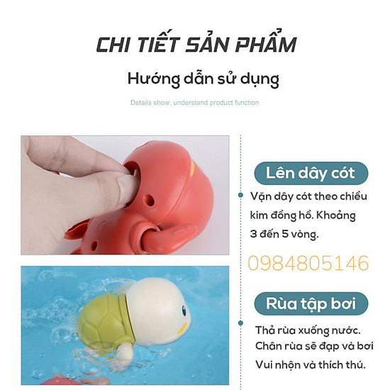 Đồ chơi rùa vặn cót cao cấp cho bé - ảnh sản phẩm 2