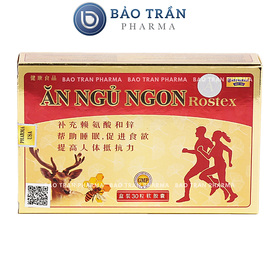 Viên ăn ngủ ngon rostex bổ sung omega 3, lysin, kẽm zinc giảm mất ngủ - ảnh sản phẩm 3