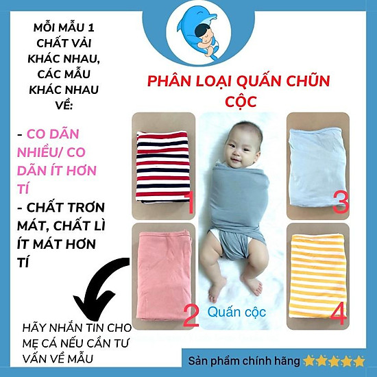 Quấn chũn cocoon cho bé sơ sinh giúp bé ngủ ngon giảm giật mình - ảnh sản phẩm 1