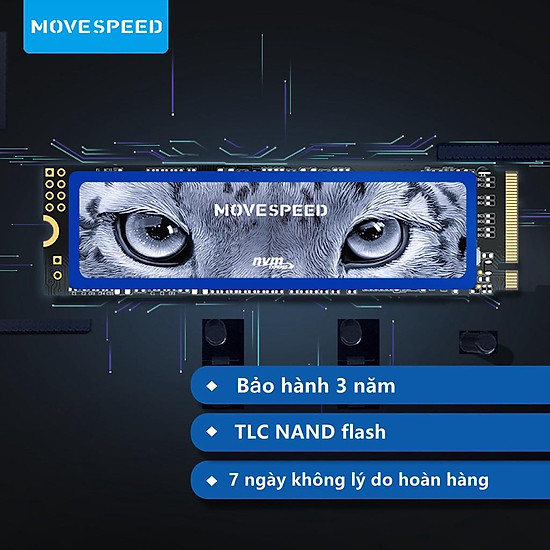 Ổ cứng ssd move speed nvme 512gb pcie có dram gen3x4 m.2 2280 - ảnh sản phẩm 3