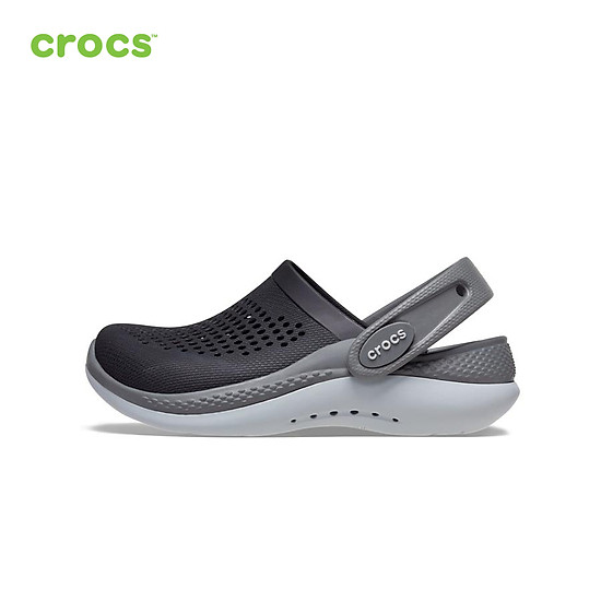 Giày lười trẻ em crocs literide 360 clog toddler blk sgy - 206712-0dd - ảnh sản phẩm 3