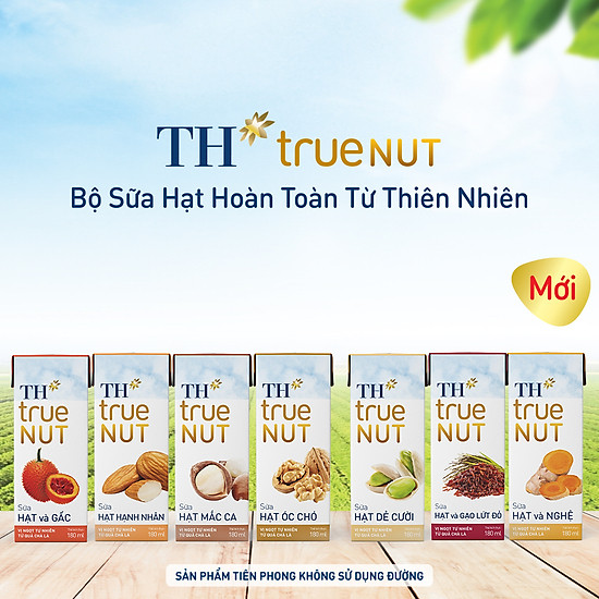 Thùng 48 hộp sữa hạt và gạo lứt đỏ th true nut 180ml 180ml x 48 - ảnh sản phẩm 4