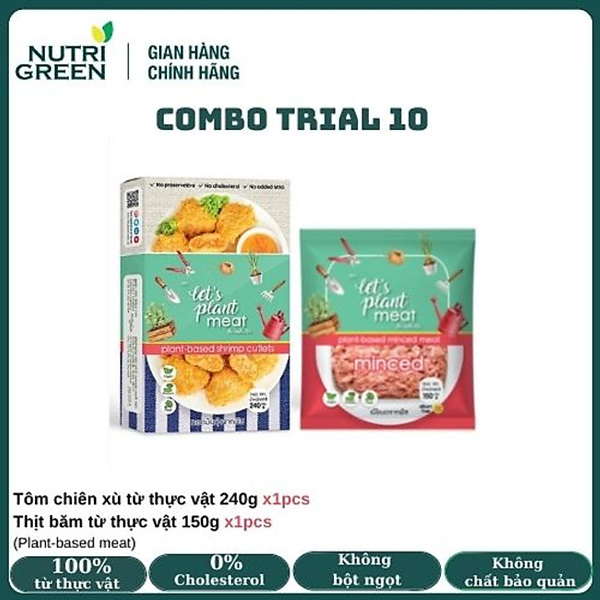 Combo trial 10 thịt thực vật thuần chay- let s plant meat - ảnh sản phẩm 1