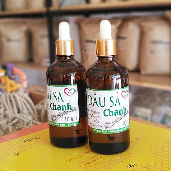 Tinh dầu sả chanh shop thảo dược - xông với đèn xông tinh dầu chai 100ml - ảnh sản phẩm 3