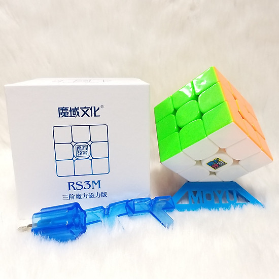 Rubik 3x3 mofangjiaoshi mf3rs3 m stickerless có nam châm hiệu mofangjiaoshi - ảnh sản phẩm 2